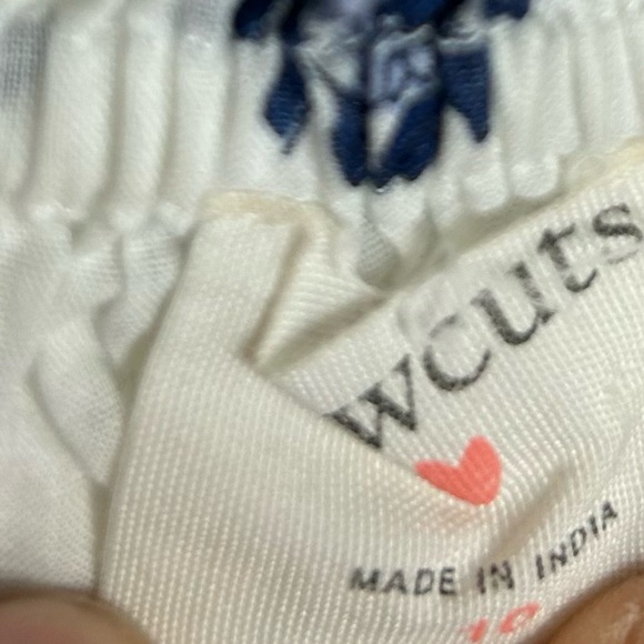 Crew Cuts J.Crew girls Dress Girls 10 indigo blue white puff sleeves batik print - Picture 2 of 13